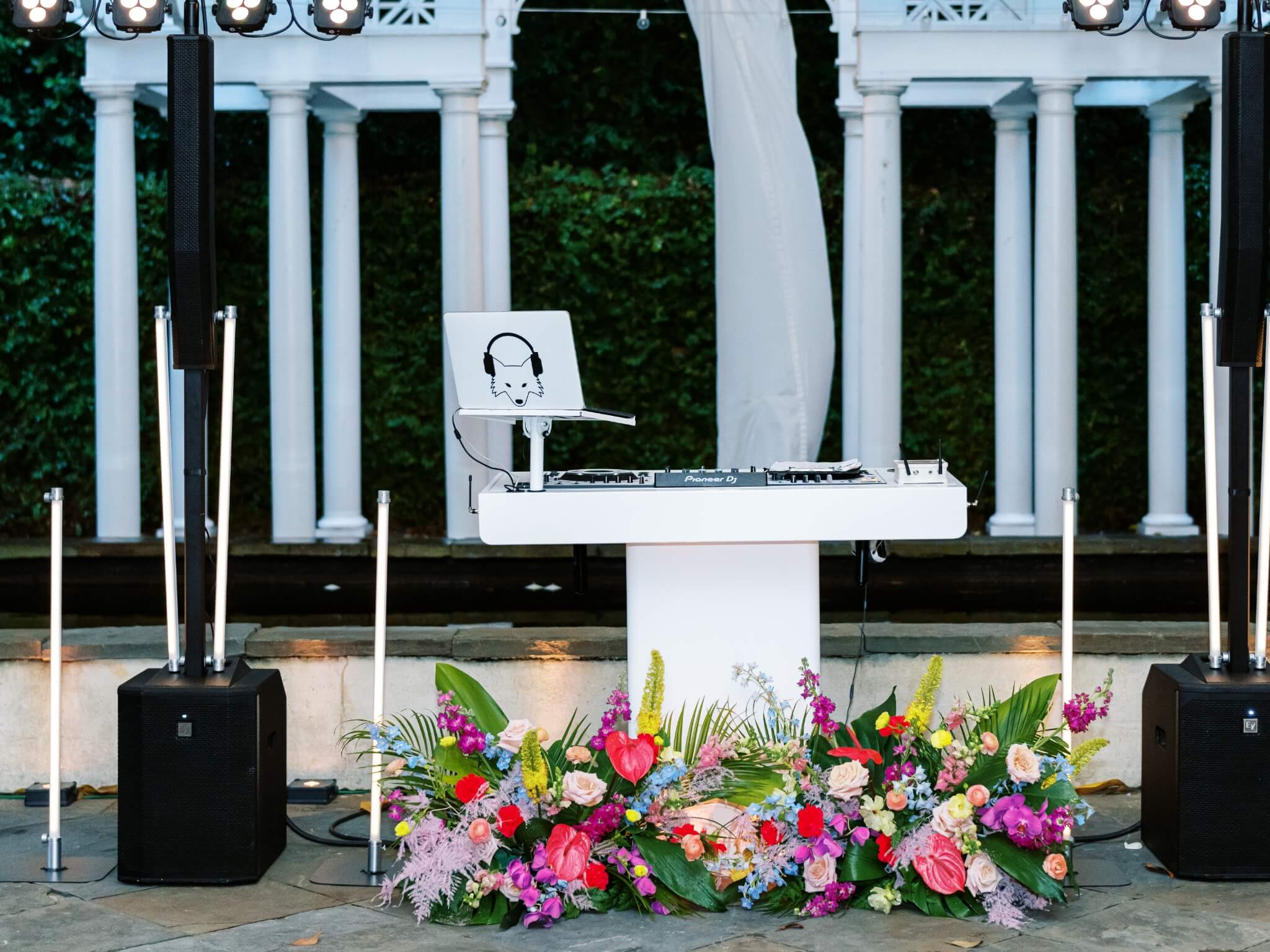 Lush wedding floral installation by Forever Flowers Charleston