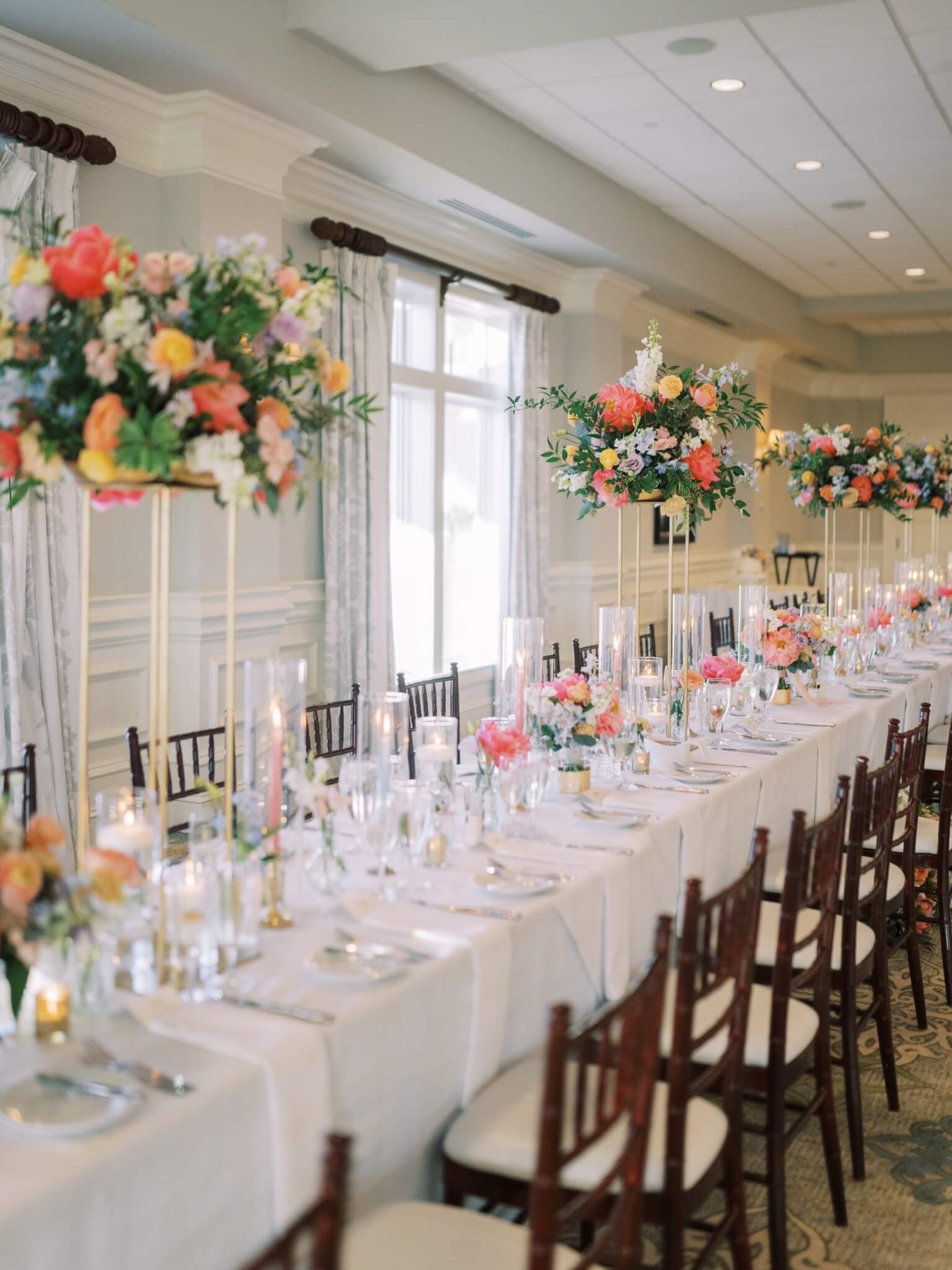 Elegant wedding floral design by Forever Flowers